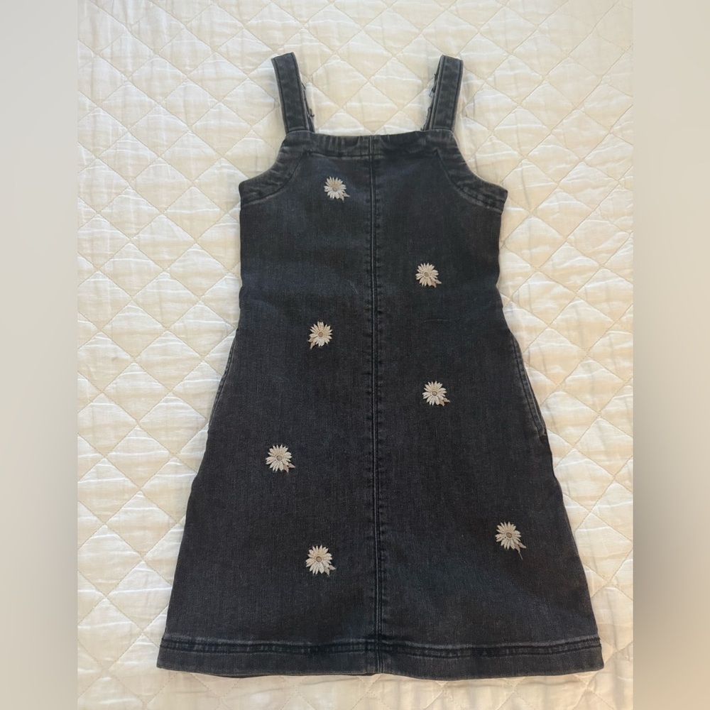 Abercrombie kids Girls Black Denim Jumper Size 7-8